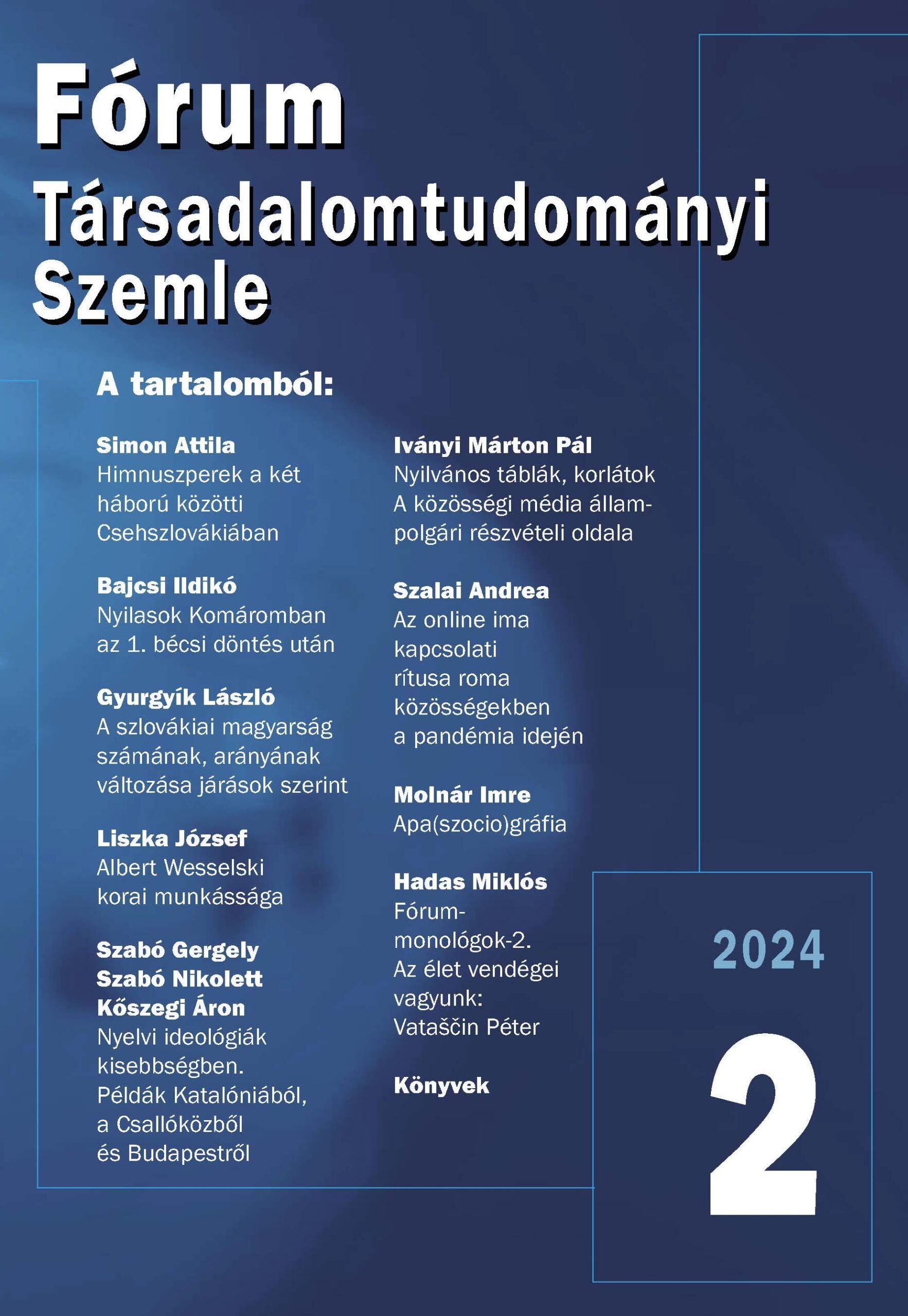 Fórum Társadalomtudományi Szemle 2024/2