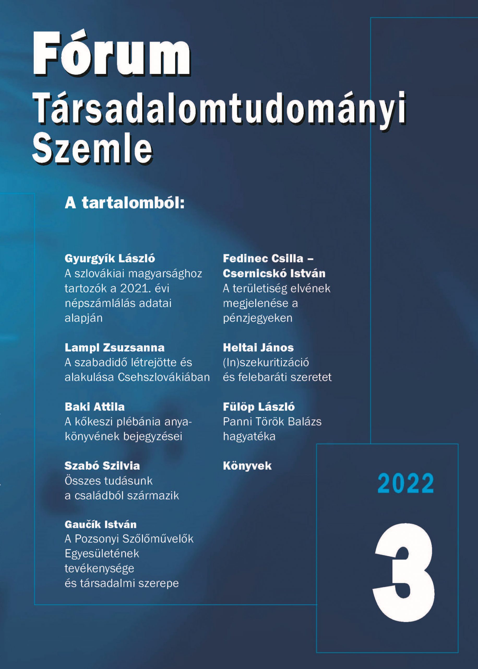 Fórum Társadalomtudományi Szemle 2022/3