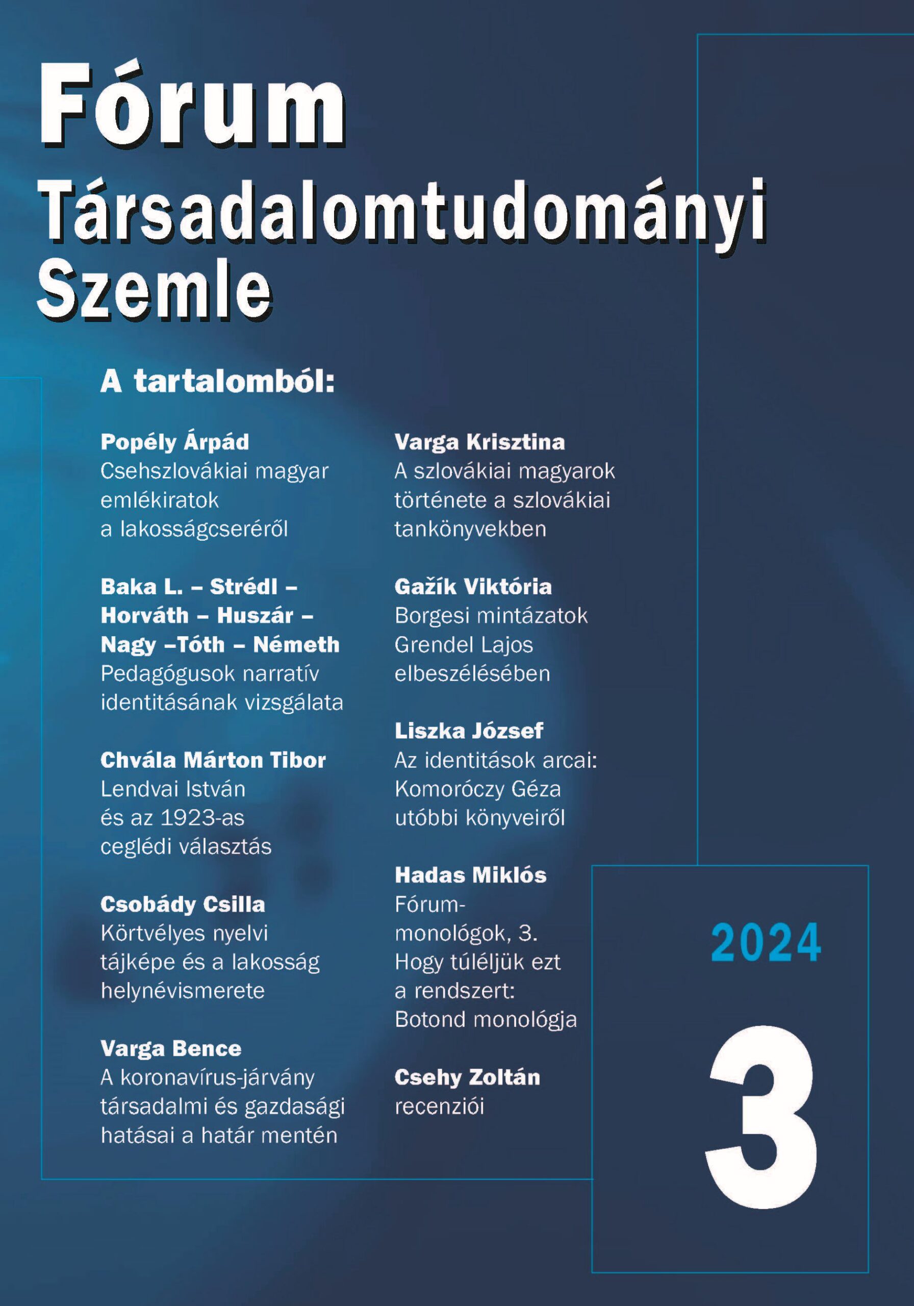 Fórum Társadalomtudományi Szemle 2024/3