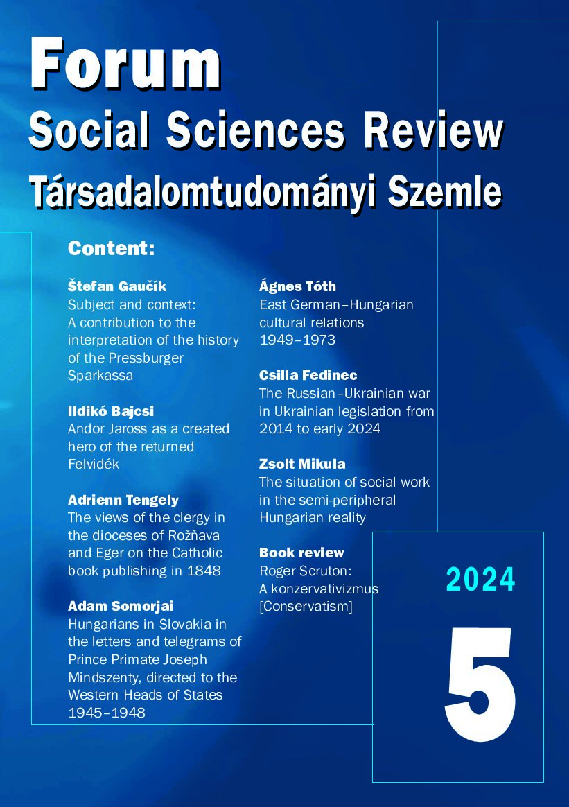 Fórum Társadalomtudományi Szemle/Forum Social Sciences Review 2024/5